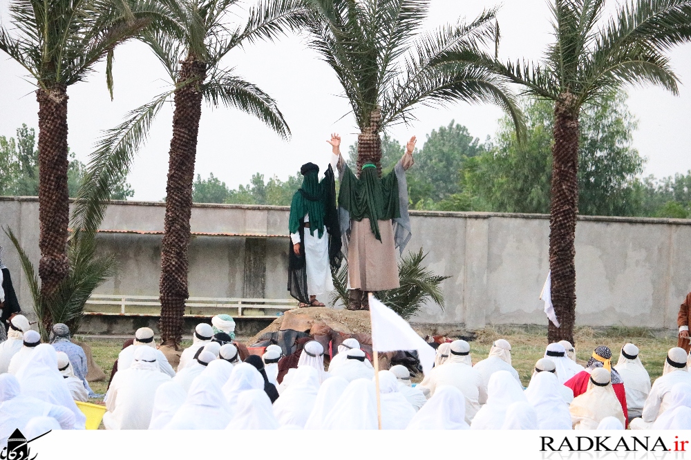 نمایش فاخر و باشکوه بازسازی واقعه غدیر در شهرستان کردکوی برگزار شد+تصاویر